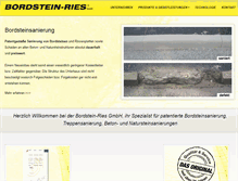 Tablet Screenshot of bordstein-ries.de